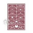 [1823130] Stencil Flex 30 Cenefas Corazones