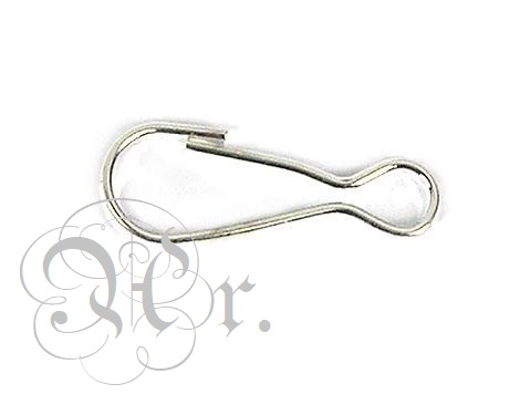 Mosqueton Alambre 10 U. Plateado