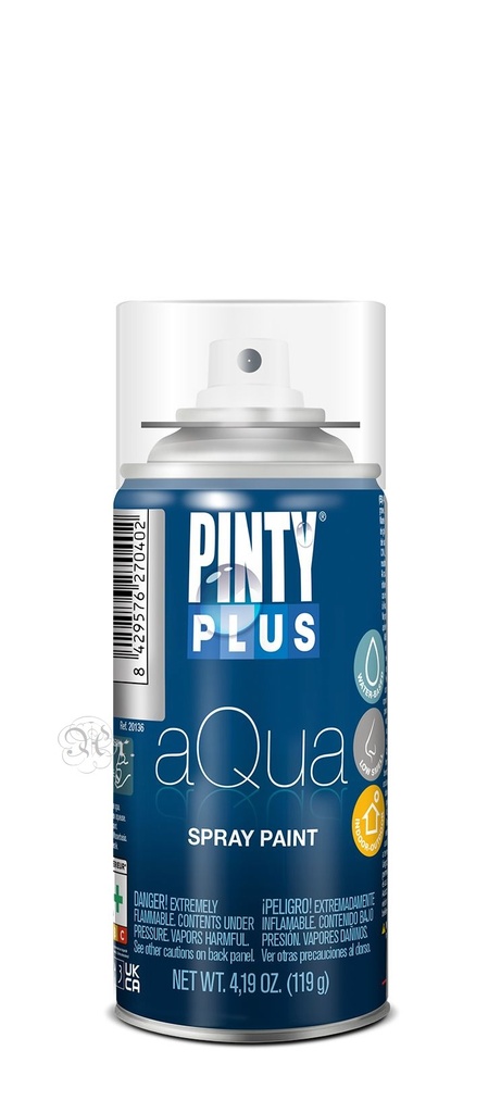Pintyplus Aqua Metalico Plata 210 ml AQ637