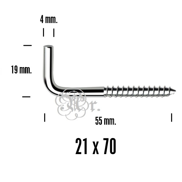 Alcayata  21*70 100 Unid.