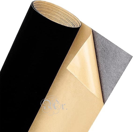 Terciopelo Adhesivo 50*50 Cm. Negro