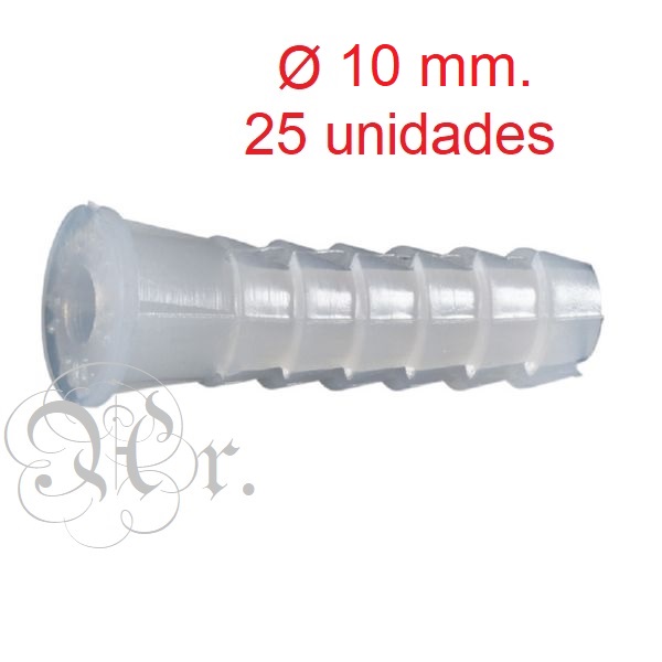 Taco Plastico Blanco Nº10 25 U.