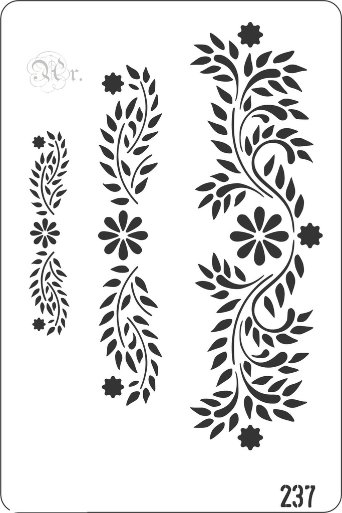Stencil 20x30 cm 237 Arabescos