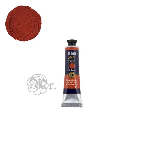 100 Oleo Titan 20 ml. Rojo Ingles Claro