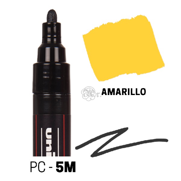 Rotulador Posca PC-5M Amarillo