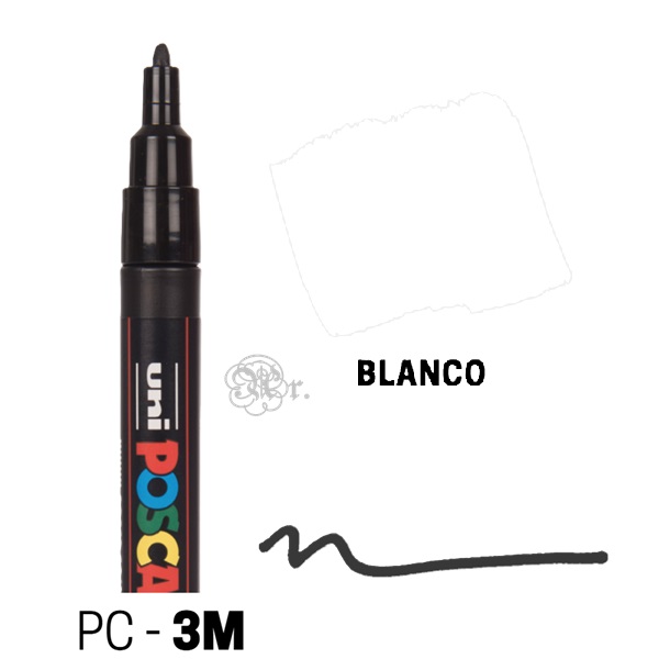 Rotulador Posca PC-3M Blanco