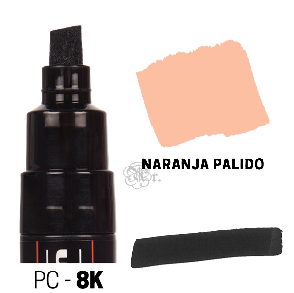 Rotulador Posca PC-8K Naranja palido