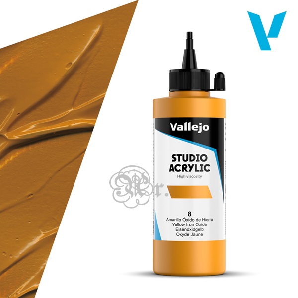 8 Acrilico Vallejo 200 ml. Amarillo oxido de hierro