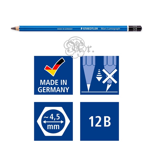 Lapiz Staedtler Lumograph 12B