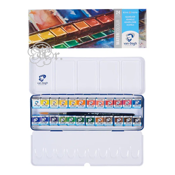 Acuarela Van Gogh 24 colores estuche metal