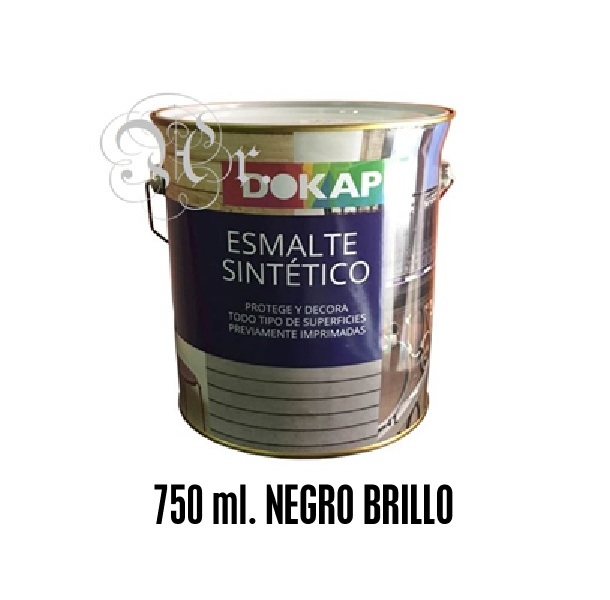 Esmalte Negro Brillo 750 Ml.