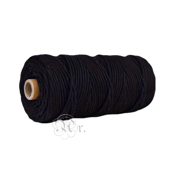 Bobina Macrame 5 Mm. Negro