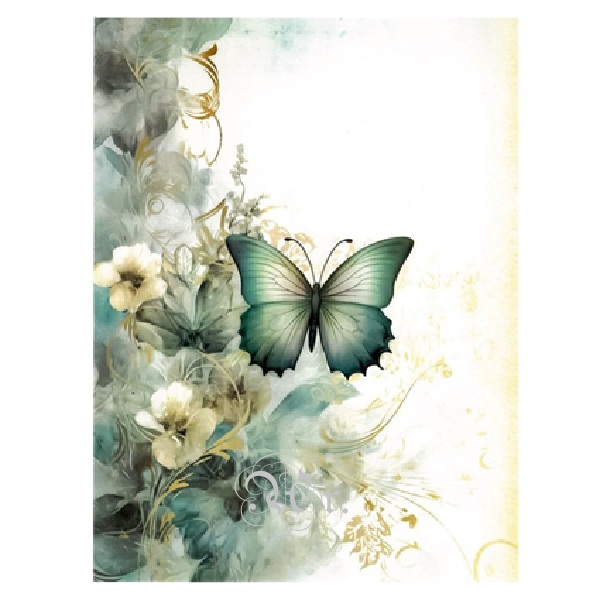 Papel Arroz 23*31 T167 Mariposa