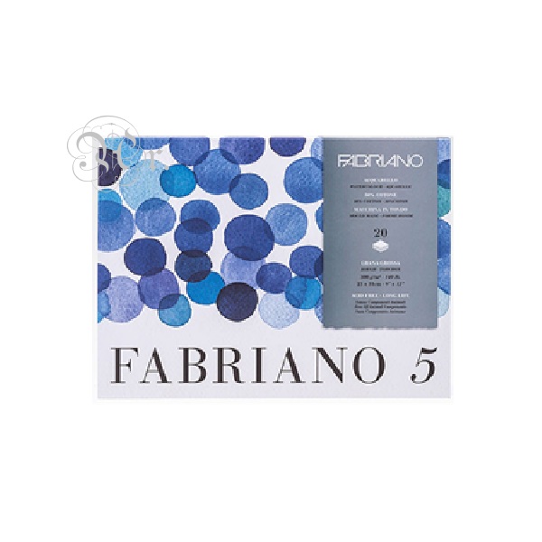 Block Acuarela Fabriano 5 A4 20h. 300g. GG