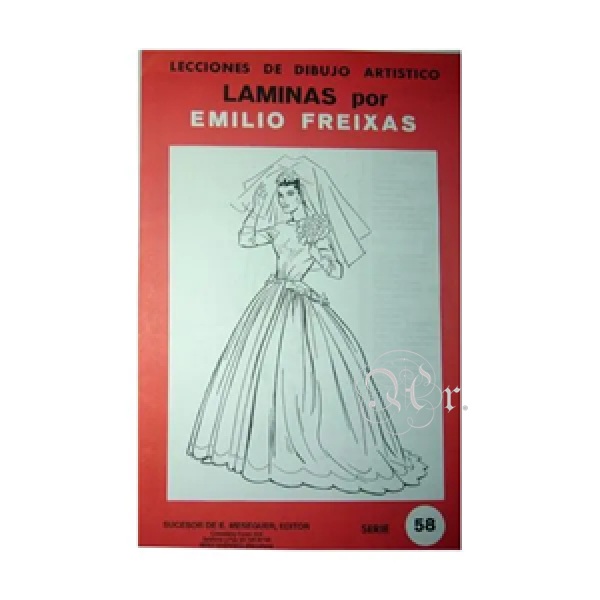 Set 12 Laminas Emilio Freixas 58 Mujer Vestida