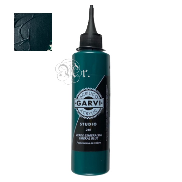 Acrilico Garvi 200 ml. VERDE ESMERALDA