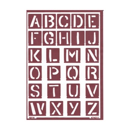 [1823129] Stencil Flex 29 Abecedario Mayusculas