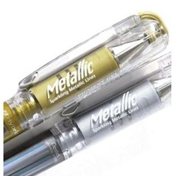 [0205310] Set Boligrafos Gel Oro/Plata