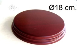 [1601088] Peana Haya Barnizada Caoba 18 Cm.