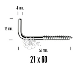 [0509220100] Alcayata  21*60 100 Unid.