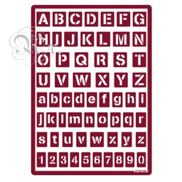 [1823135] Stencil Flex 35 Abecedario Completo