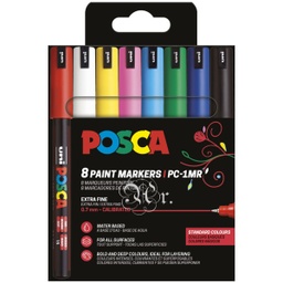 [0205720] Set 8 Posca PC-1MR Basicos