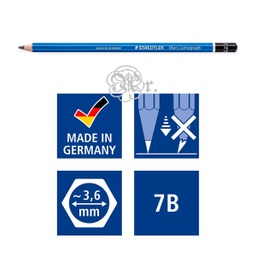 [0204019] Lapiz Staedtler Lumograph 7B