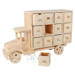 [1113723] Calendario Adviento Camion 28.5*19*9.5 Cm.