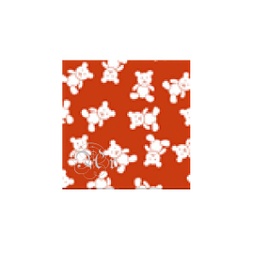 [0722428] Goma Eva Ositos Rojo 33*50 Cm.