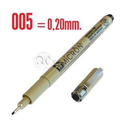 [0205692] Rotulador Sakura Pigma Micron 005 Negro